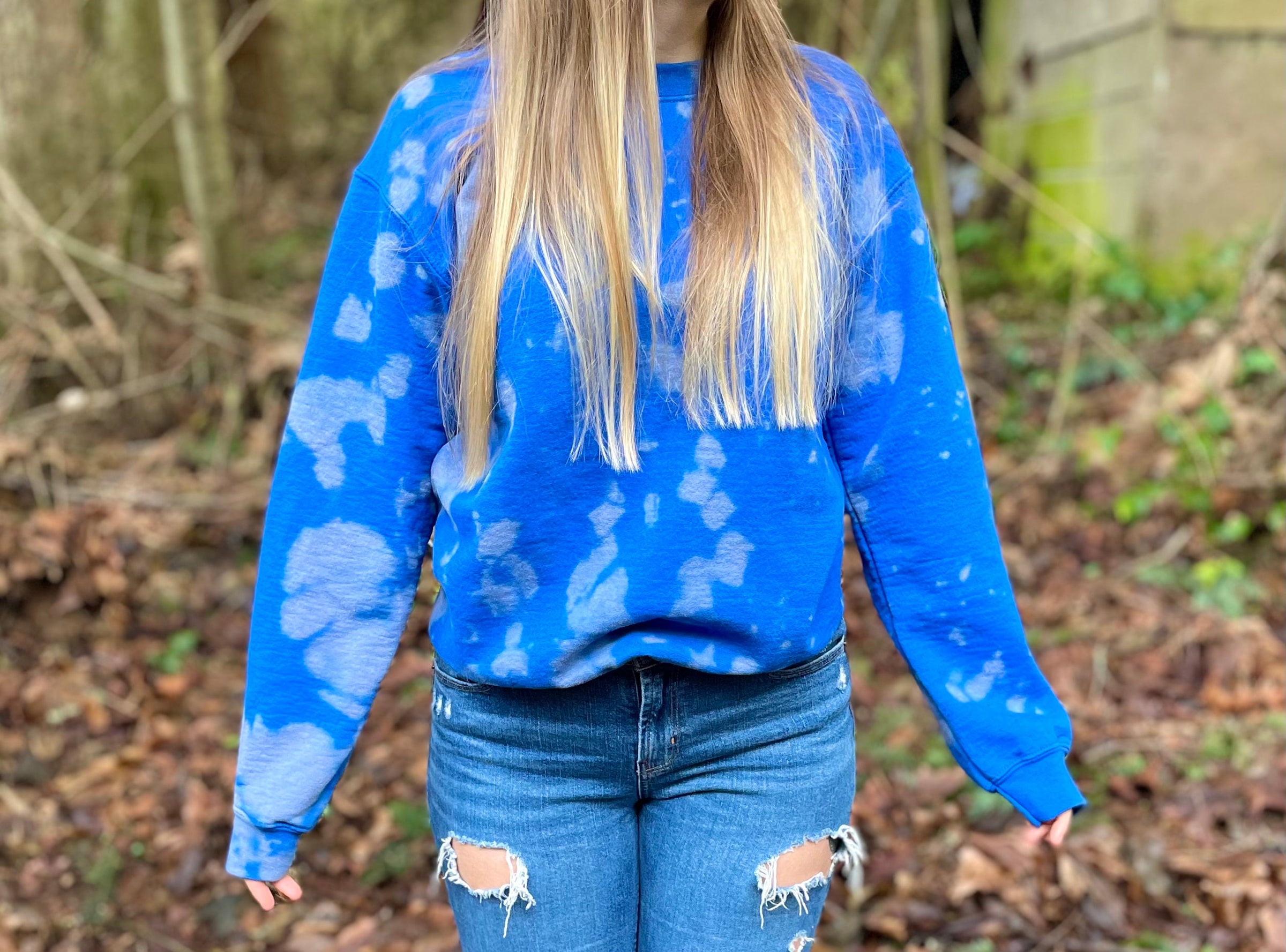 Blue acid best sale wash sweatshirt